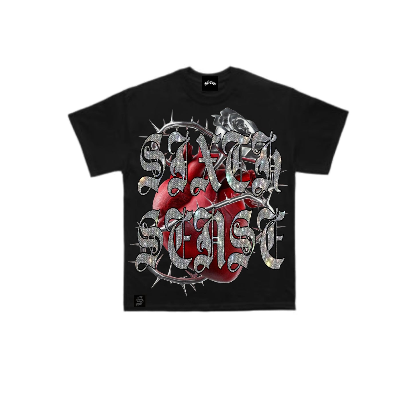 Heart and Thorns Tee - Black